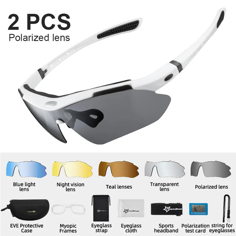 ROCKBROS Polarized Cycling Glasses UV400 Outdoor Sports Eyewear