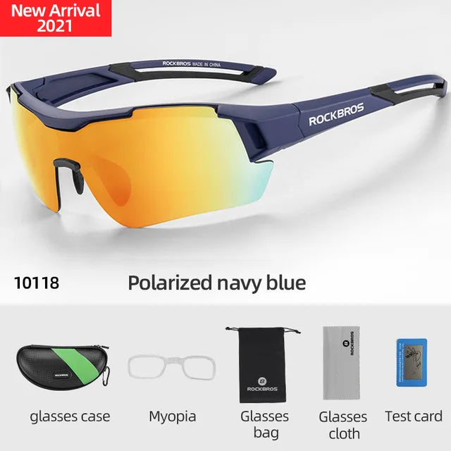ROCKBROS Polarized Cycling Glasses UV400 Outdoor Sports Eyewear