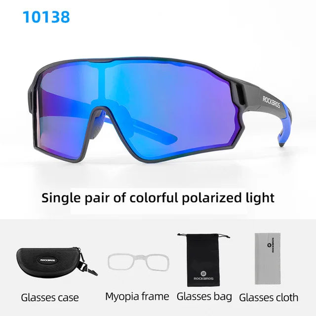 ROCKBROS Polarized Cycling Glasses UV400 Outdoor Sports Eyewear