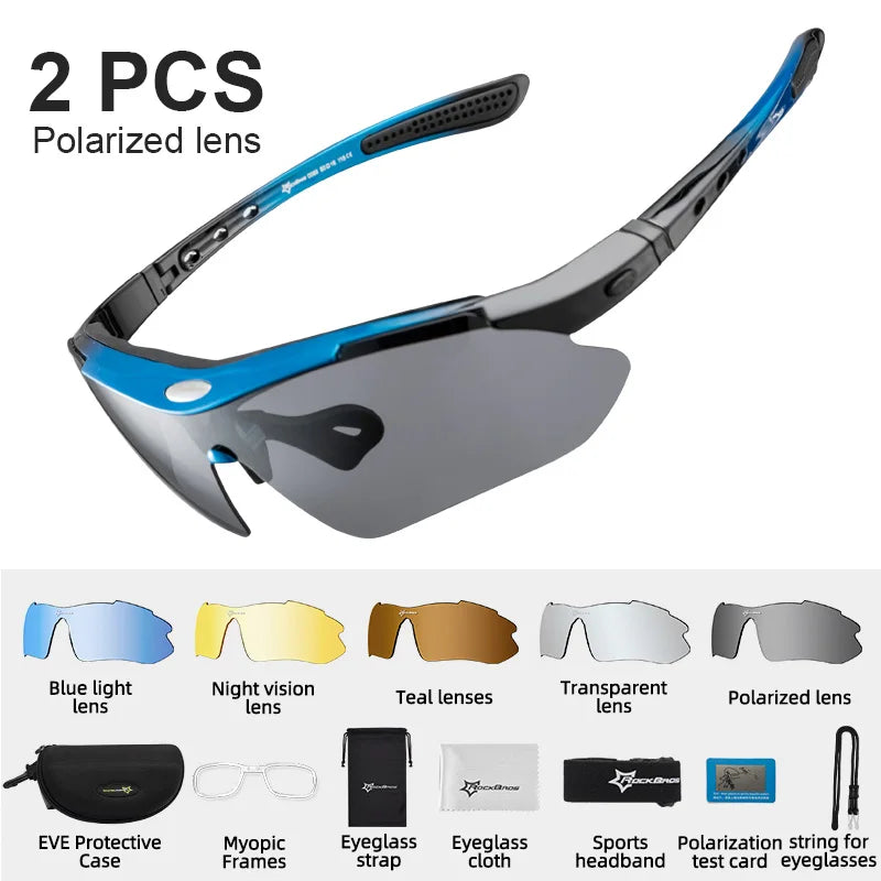 ROCKBROS Polarized Cycling Glasses UV400 Outdoor Sports Eyewear