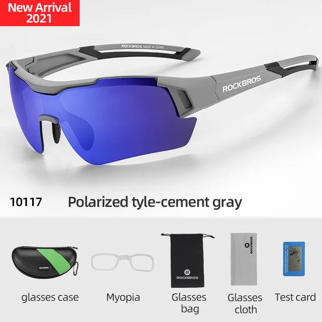 ROCKBROS Polarized Cycling Glasses UV400 Outdoor Sports Eyewear