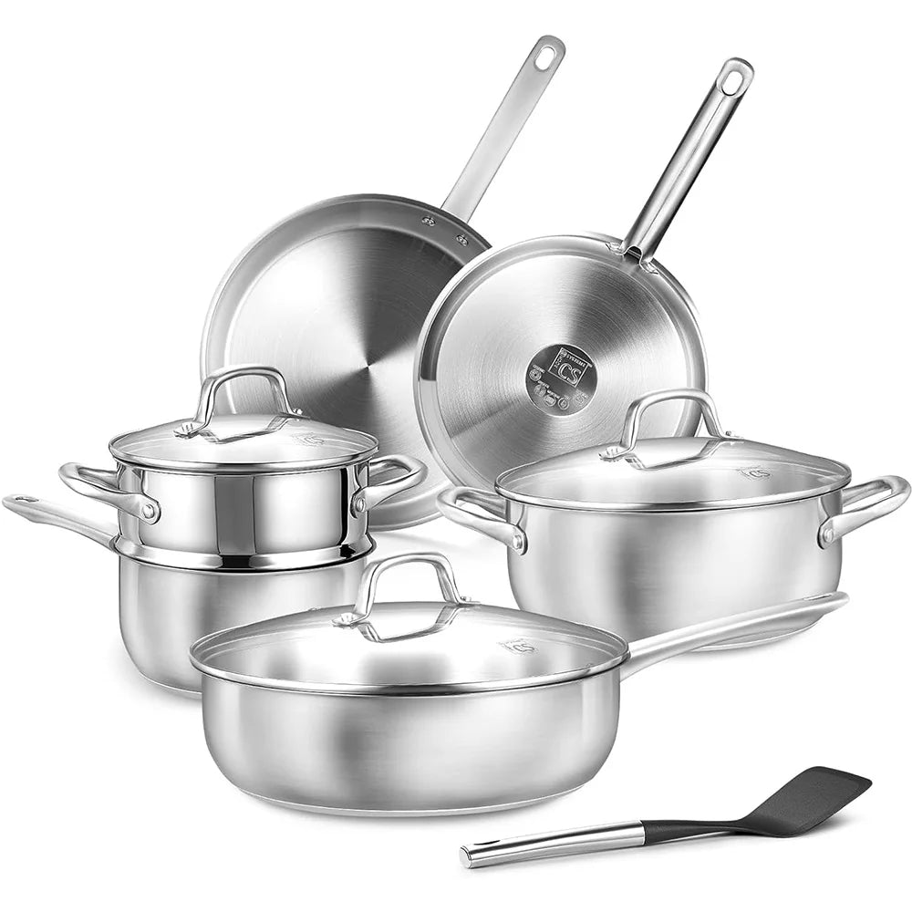 KOCH SYSTEME CS All Stoves Compatible Stainless Steel Cookware Set
