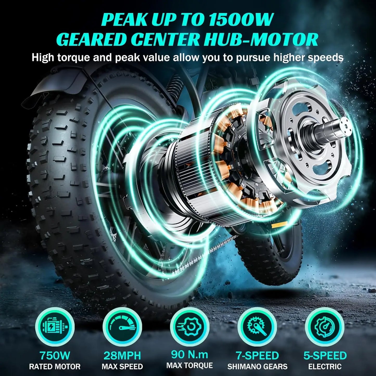 TST R002S 1500W Electric Bike For All Terrains Performance