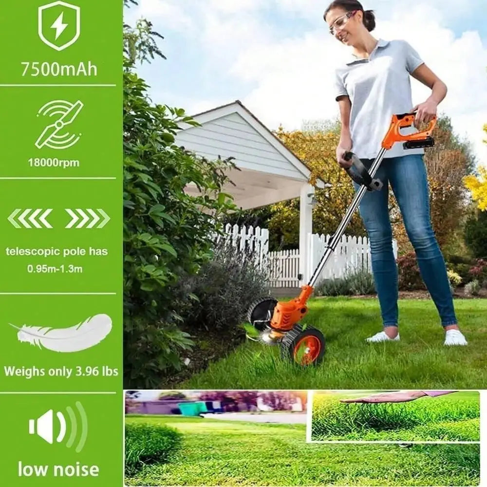 XMSJ 21V String Trimmer Edger Whacker Grass Eater Lawn Cutter