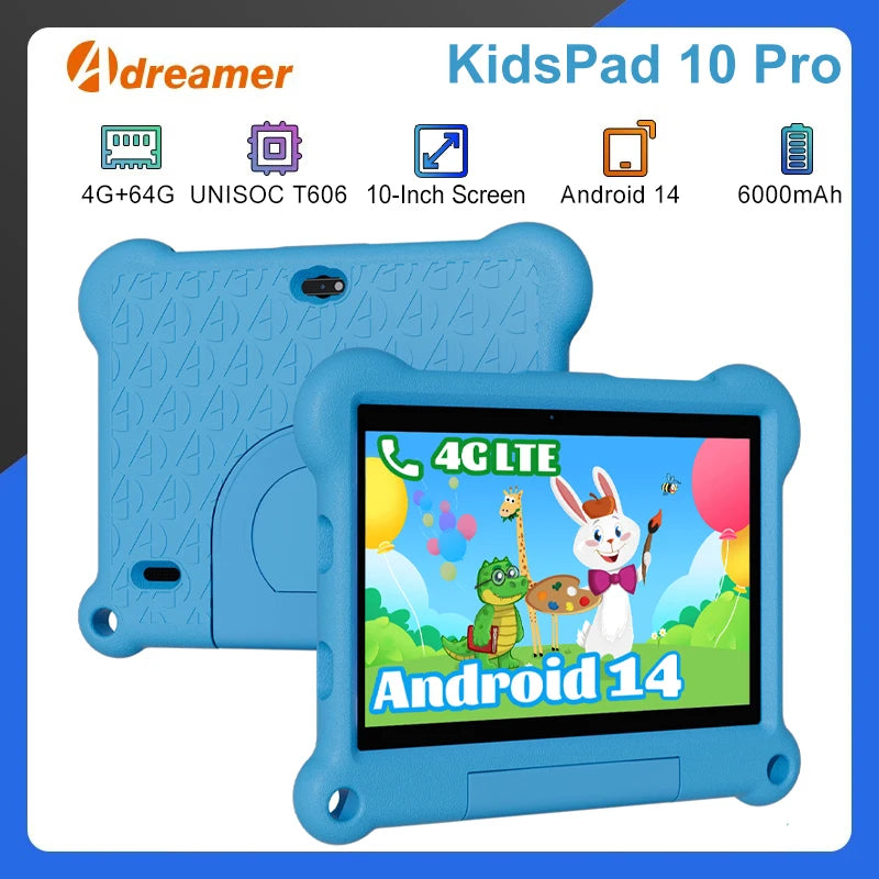 Kids Tablet Android 14 With 4GB RAM And 64GB Storage