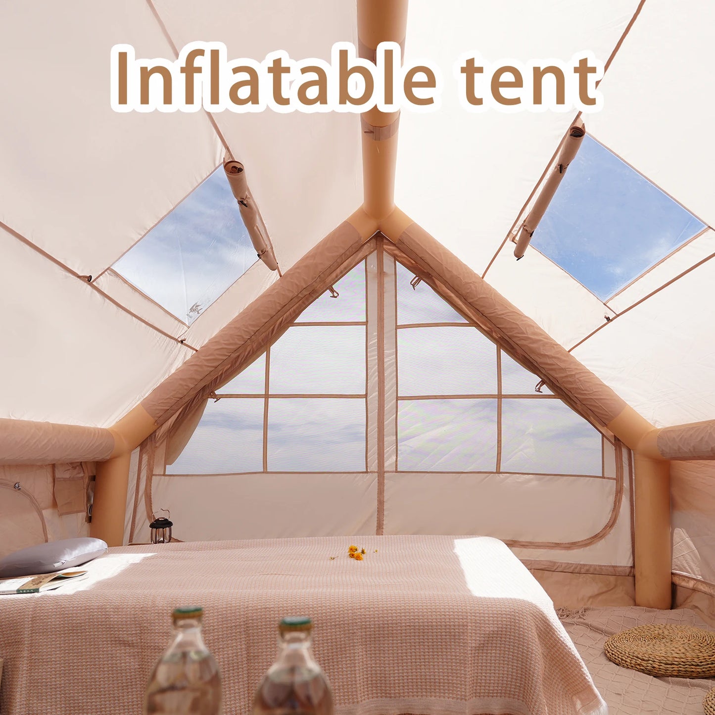 Pakicetus Inflatable Camping Tent With Quick Setup Air Frame