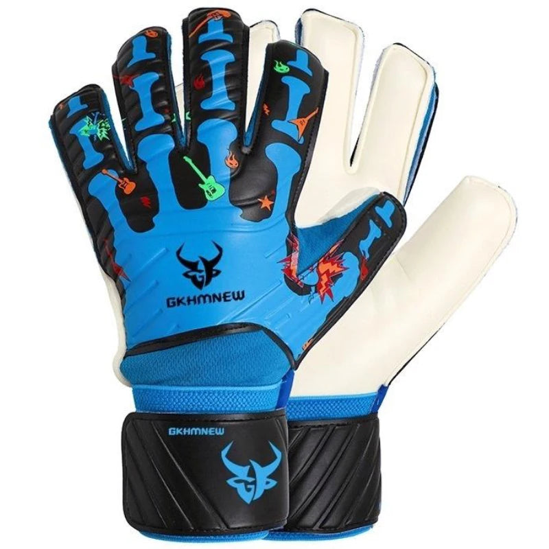 GKHMNEW Goalkeeper Gloves Fingersave 4mm Latex Breathable Soccer