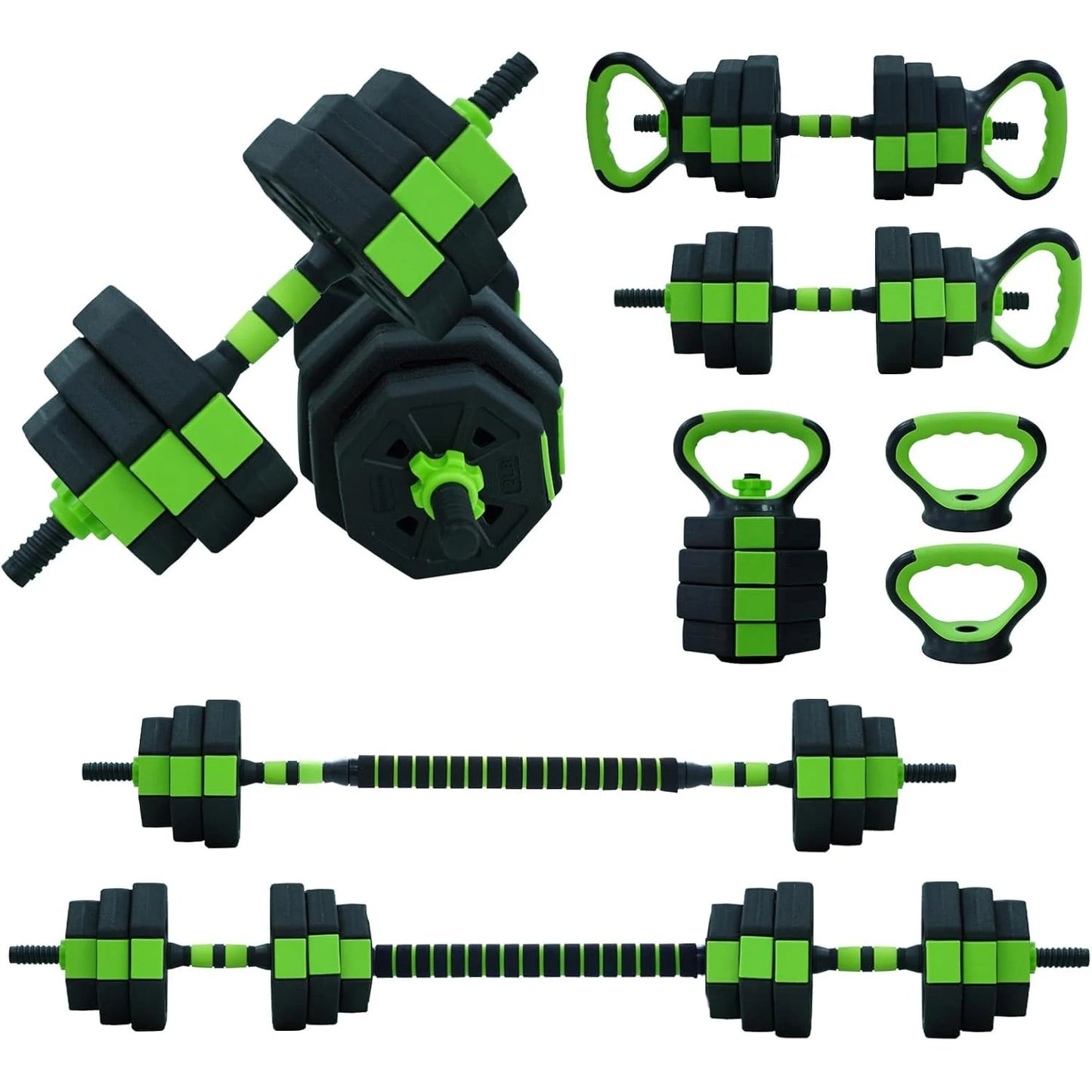 HiMISS 4-In-1 Kettlebell and Dumbbell Set for Home Gym