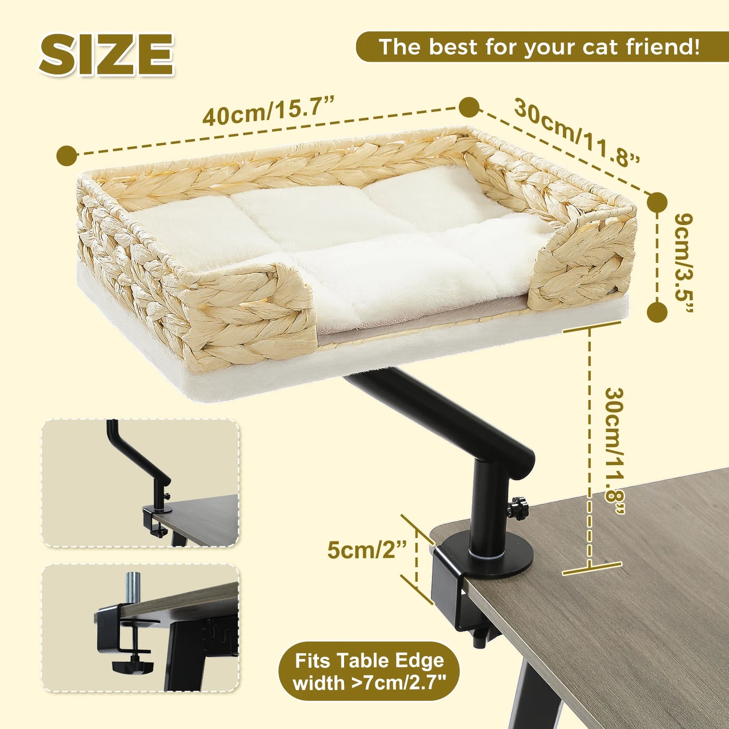 PAWZ Road Rotatable Cat Desk Bed For Indoor Cats Hammock