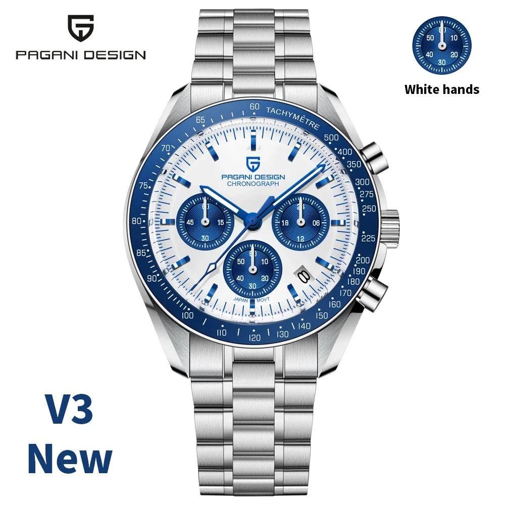 Pagani Design PD1701 Men's Sport Chronograph Quartz Watch 100M