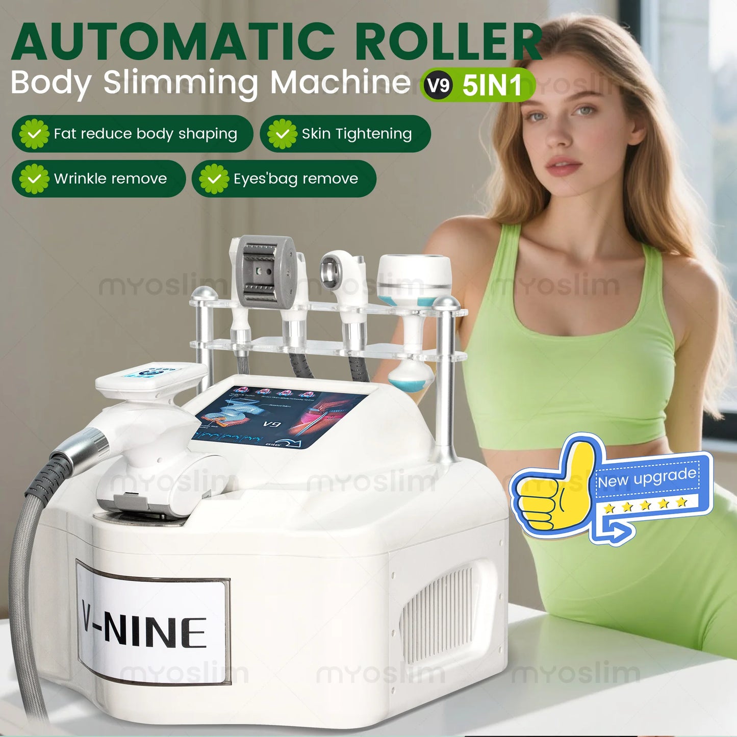 Emszero 5 In 1 Vacuum RF Roller 40K Cavitation Slimming Machine