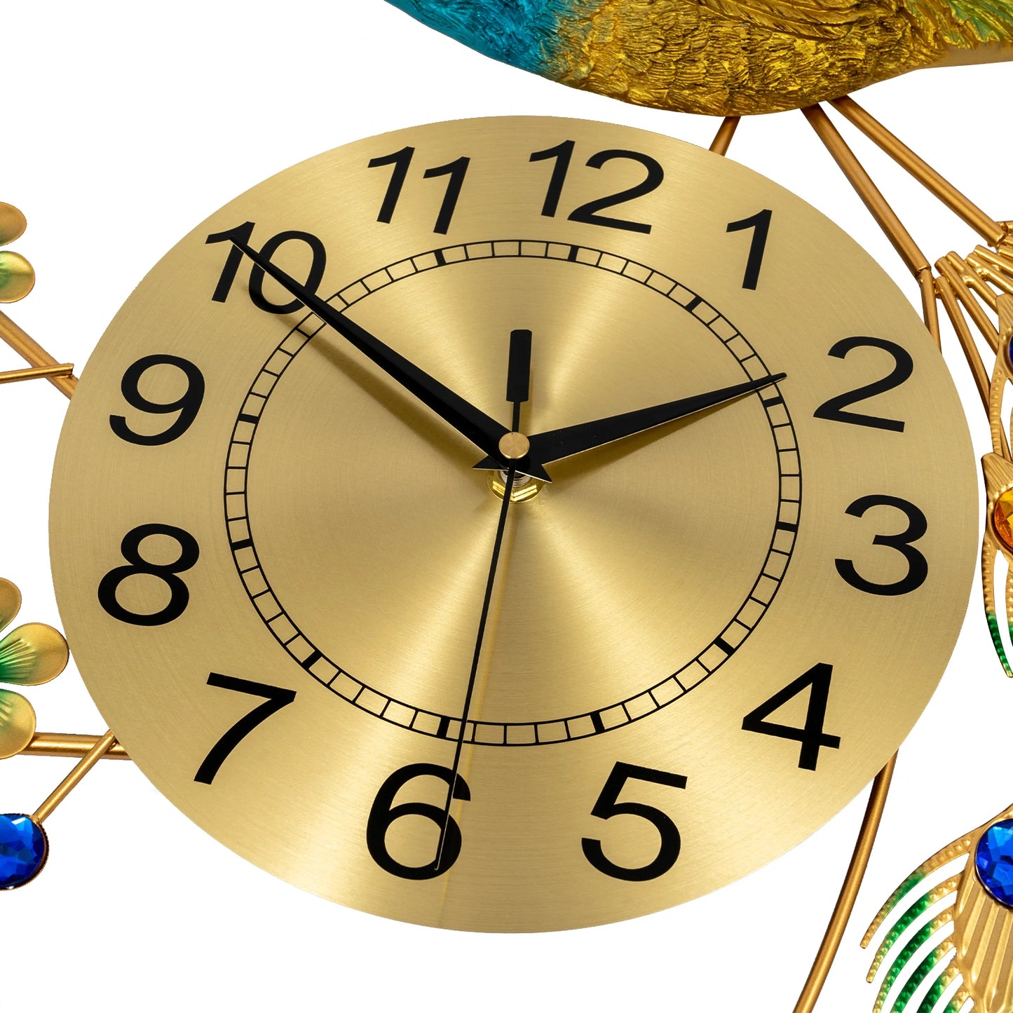 Peacock Wall Clock Modern Art Decoration For Living Rooms