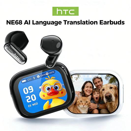 HTC NE68 Wireless Earphones Bluetooth Earbuds With Active Noise Cancellation