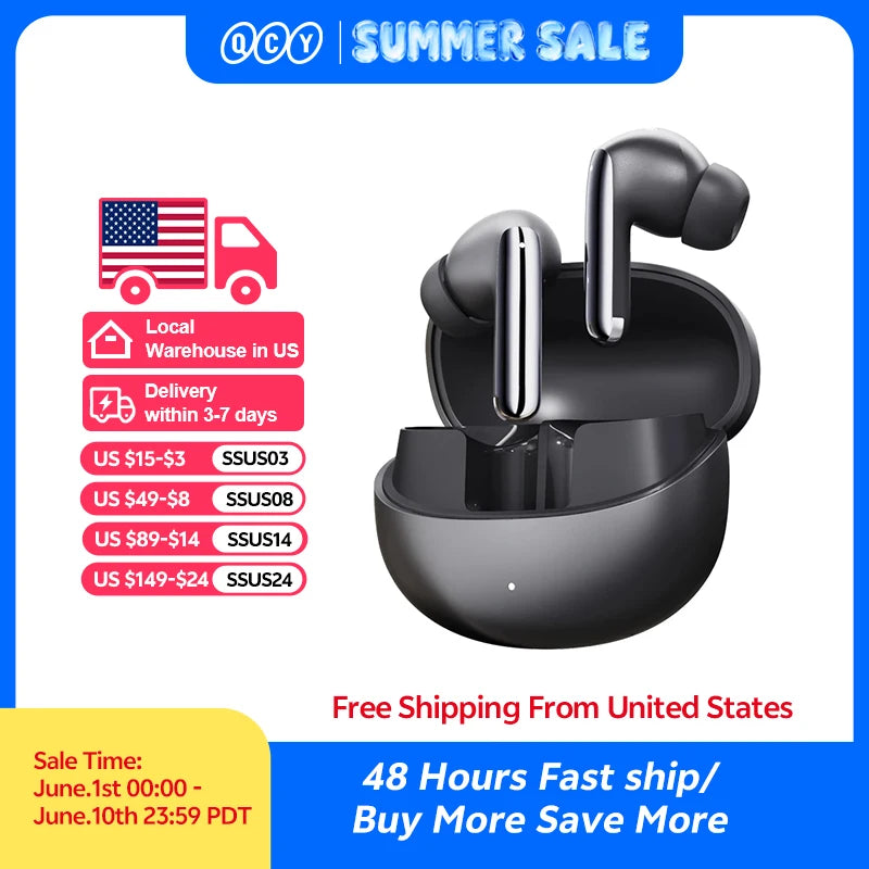 QCY MeloBuds Pro ANC Bluetooth Earphones With LDAC
