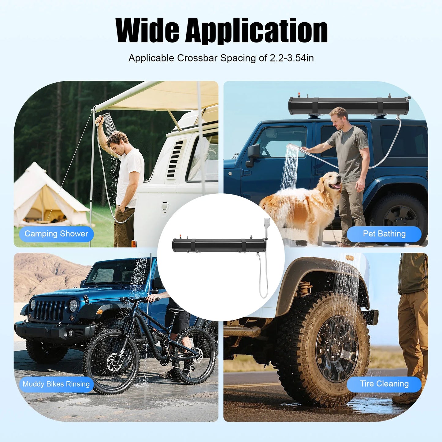 Portable Water Tank For Camping Roof Rack Shower And Outdoors