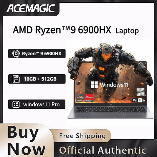 Acemagic Ryzen 9 Gaming Laptop Featuring Radeon Graphics