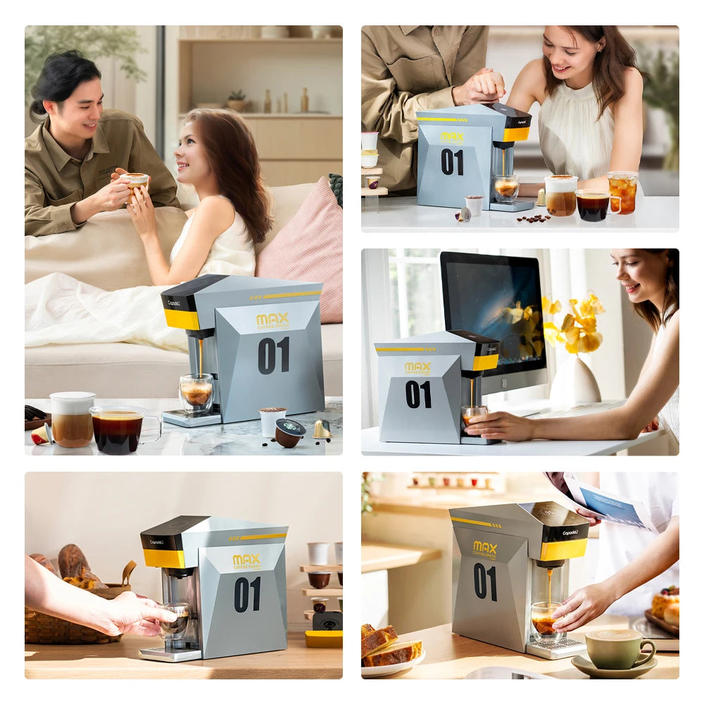 Capadeli 4-In-1 Espresso Machine For K Cup Pods And Ground Coffee