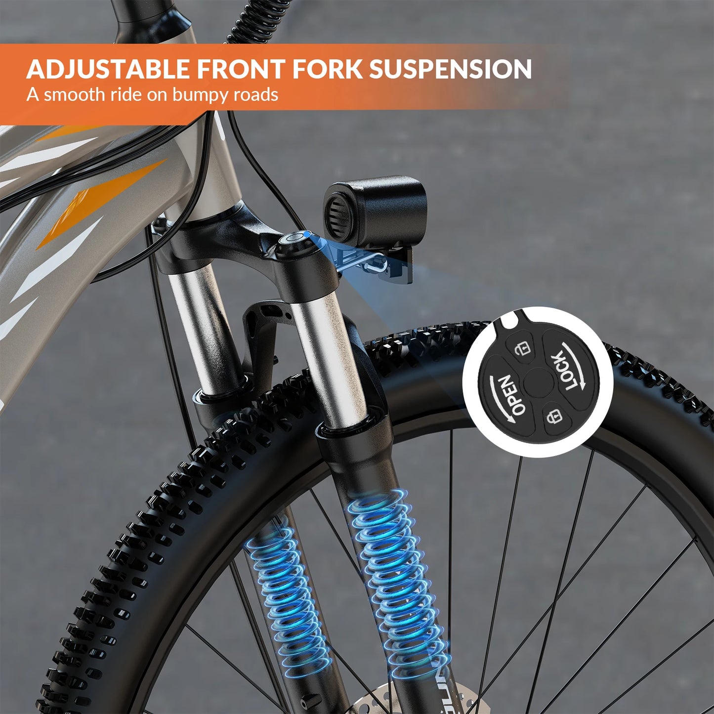 5TH WHEEL AB17 Electric Bike With Front Suspension