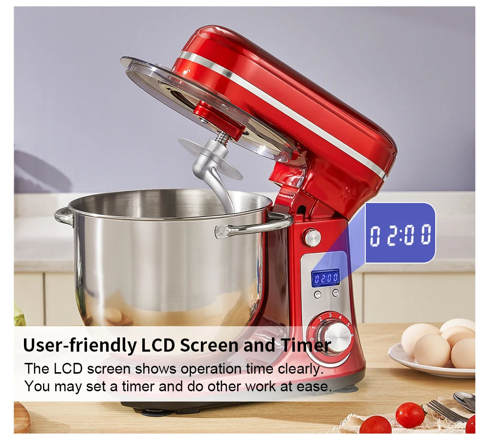 Biolomix Stand Mixer With Quiet 1200W Motor And Accessories