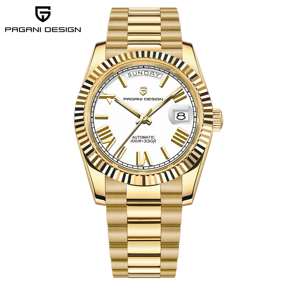PAGANI DESIGN Double Calendar Automatic Watch With Sapphire Crystal