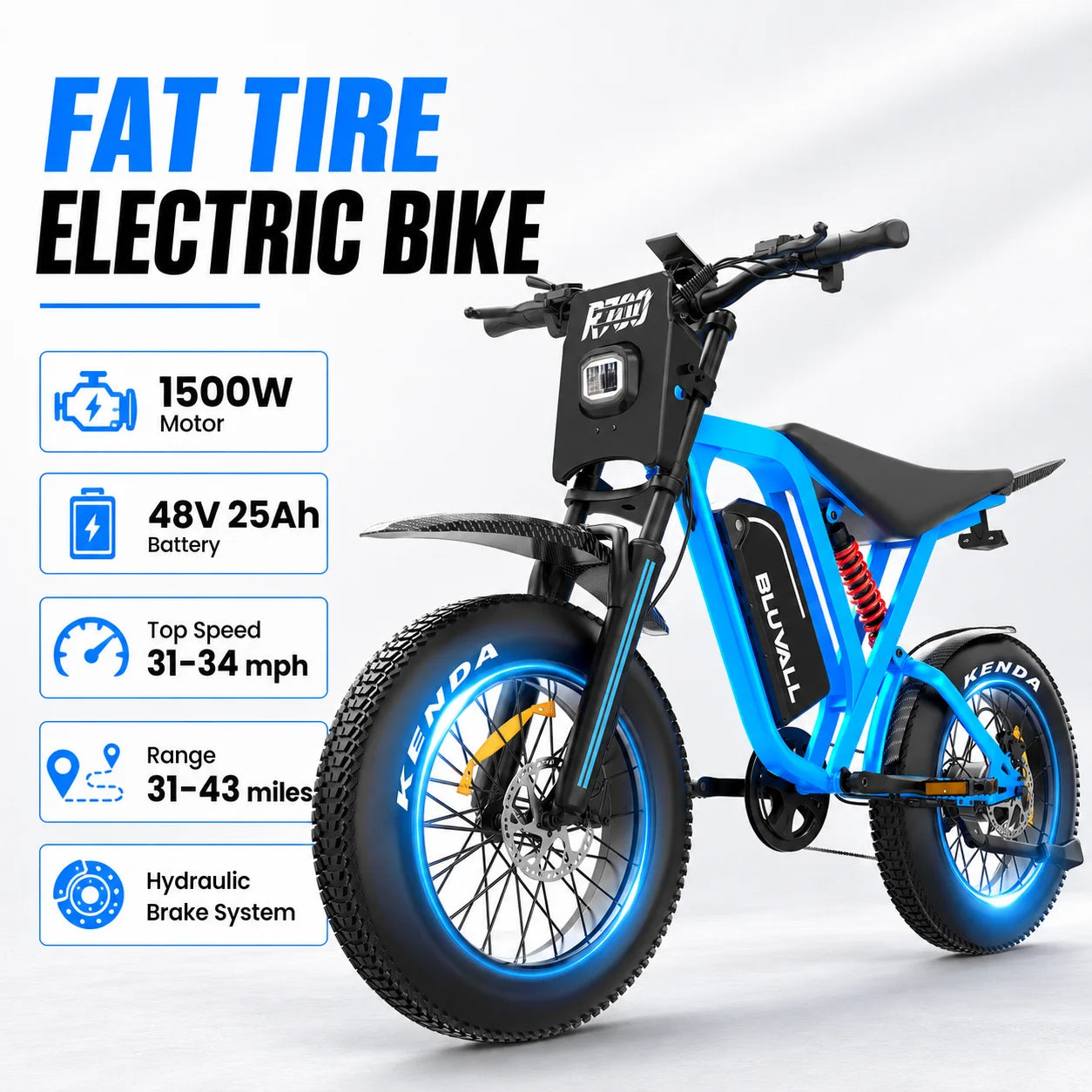 DEEPOWER R700 2500W Electric Dirt Bike 60V Lithium Battery