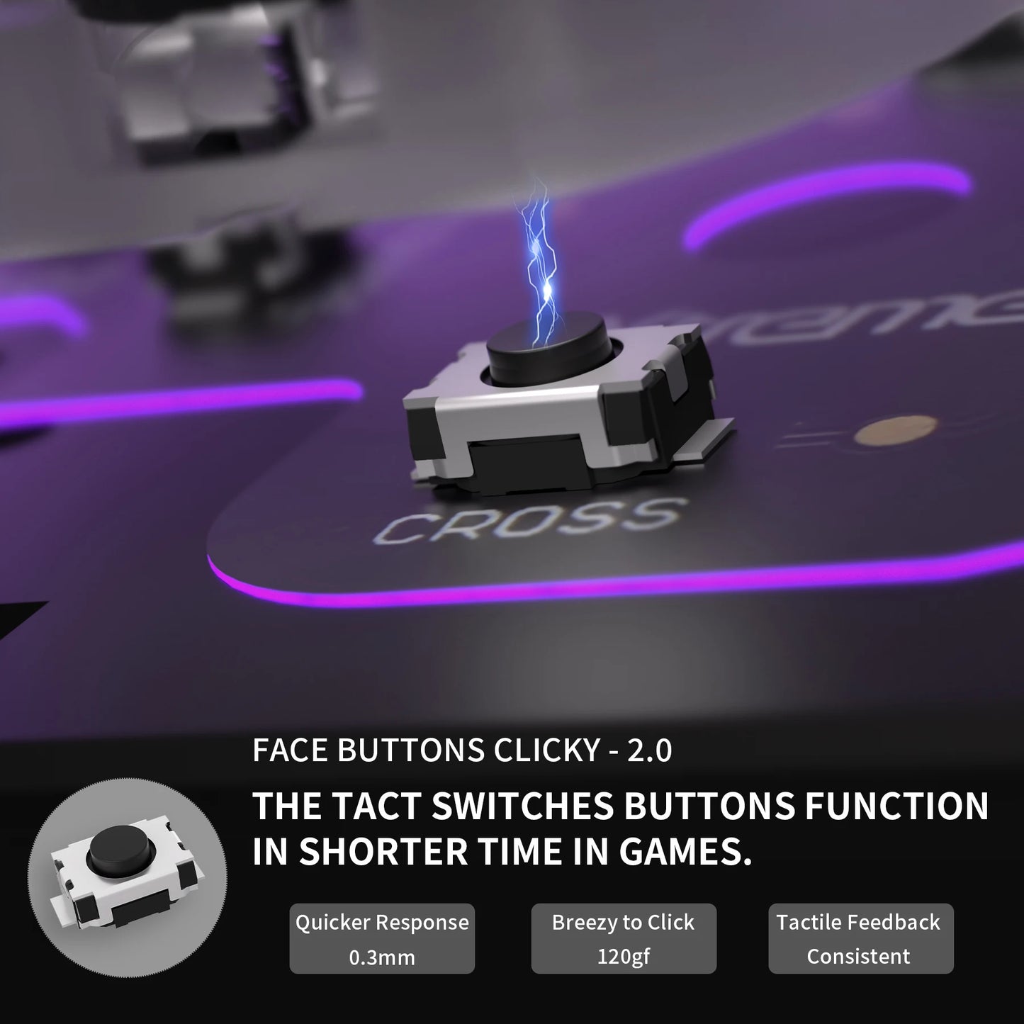 eXtremeRate PS5 Controller Clicky Kit V2 With Micro Switch