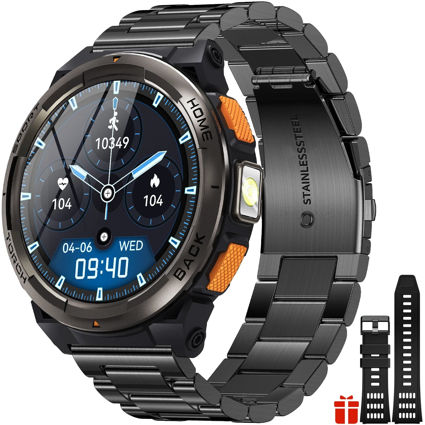 EIGIIS KE5 1.45 Inch Smartwatch 3ATM Waterproof With Compass Altimeter