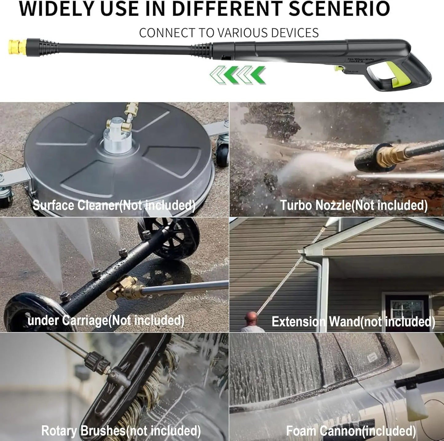 FF FOTING 4800 PSI Pressure Washer With Foam Cannon Nozzles