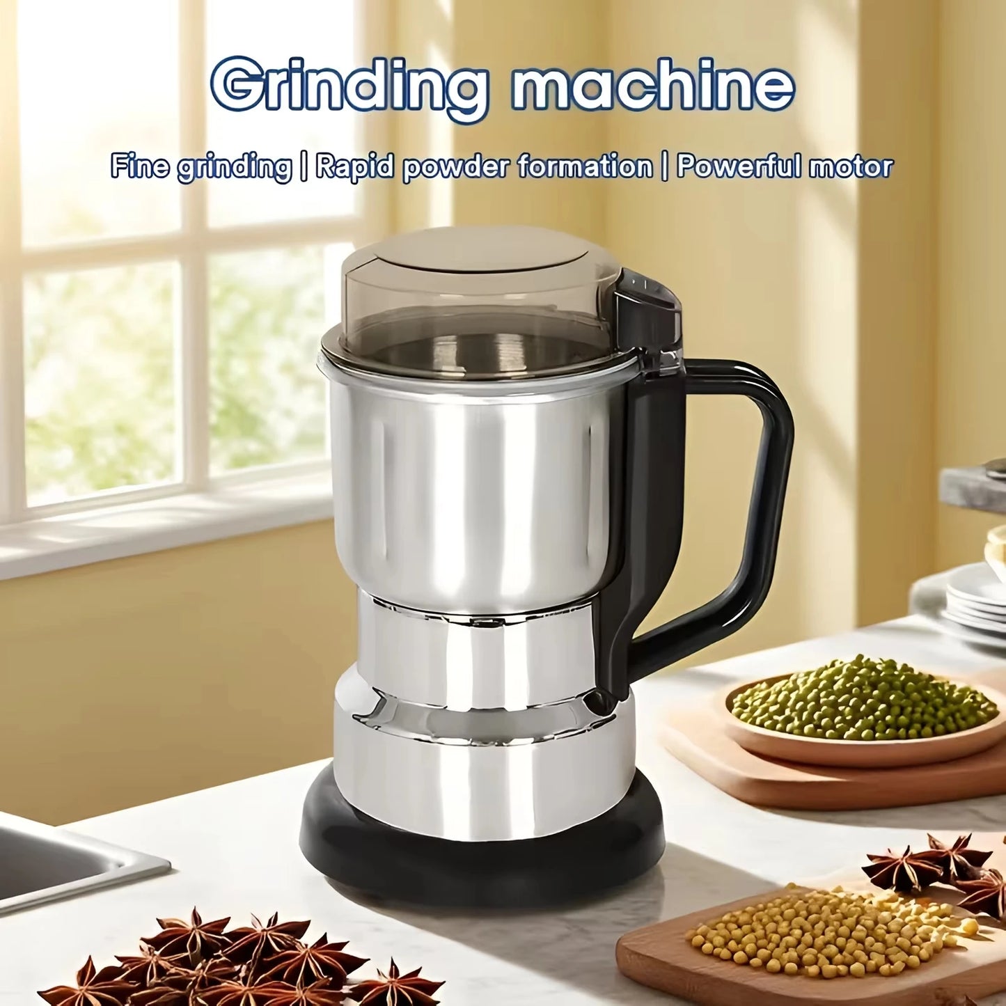 Electric MultiFunction Grinder For Coffee And Grains
