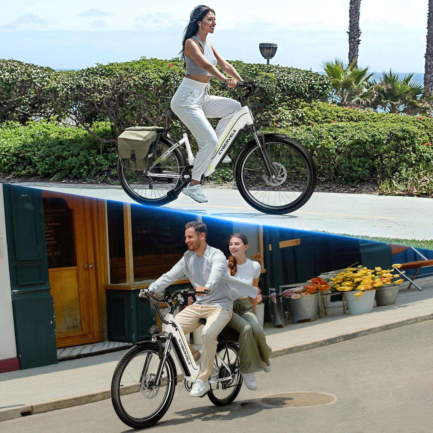 Cybervelo EK7 Electric Bike 1000W Peak Motor Detachable Battery