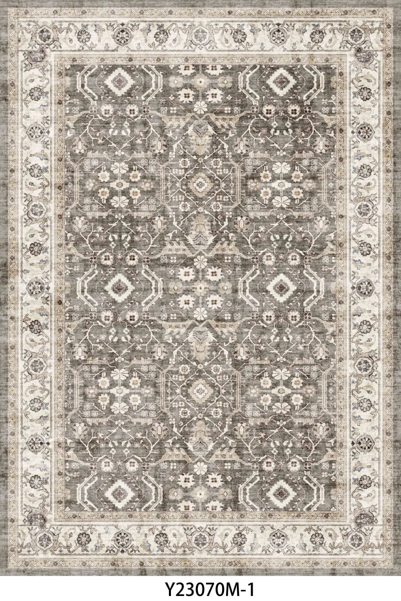 NONED Kilim Wool Silk Turkish Persian Rug Geometric Living Room