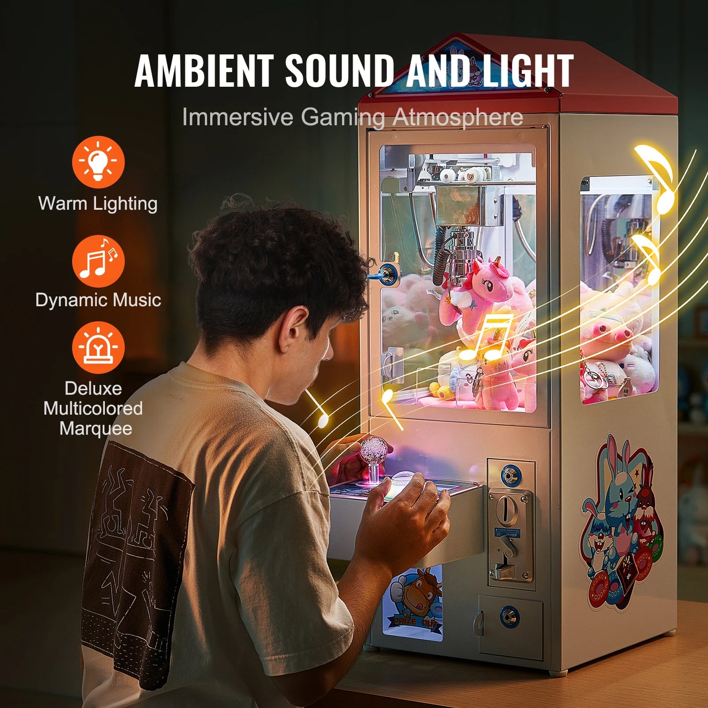 SucceBuy Claw Machine With Precision Grip Arcade Prize