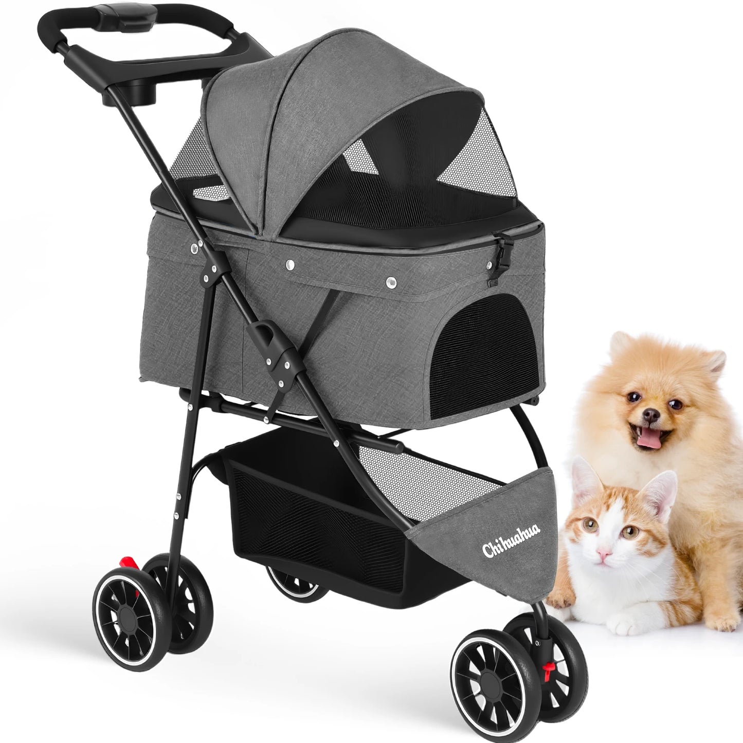 Chihuahua Pet Stroller For Small To Medium Dogs And Cats
