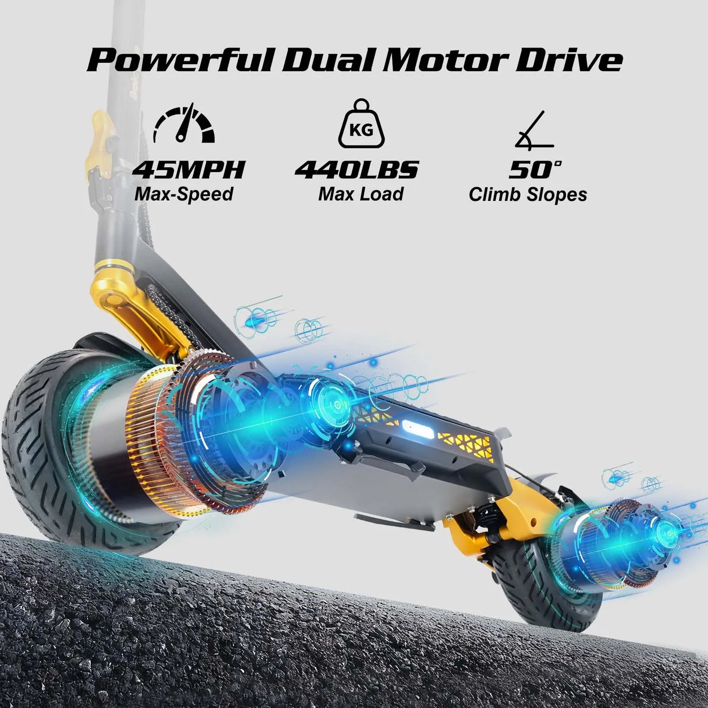 Foldable Electric Scooter For Adults With 3000W Dual Motors