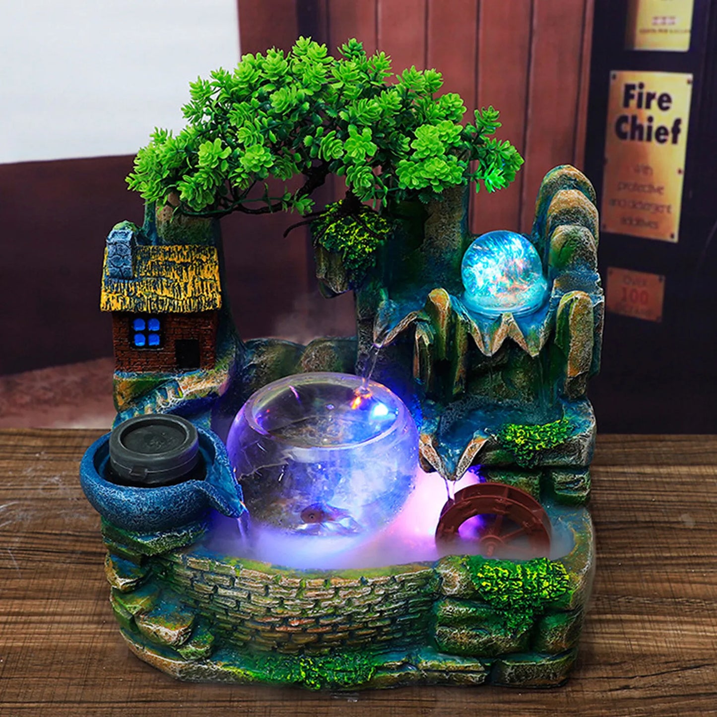 Desktop Waterfall Fountain For Indoor Decor And Relaxation