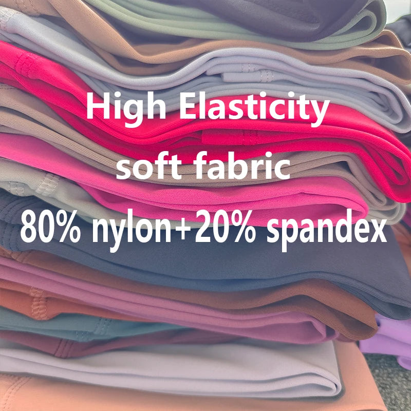 Women High Waist Yoga Leggings Breathable Nylon Tights