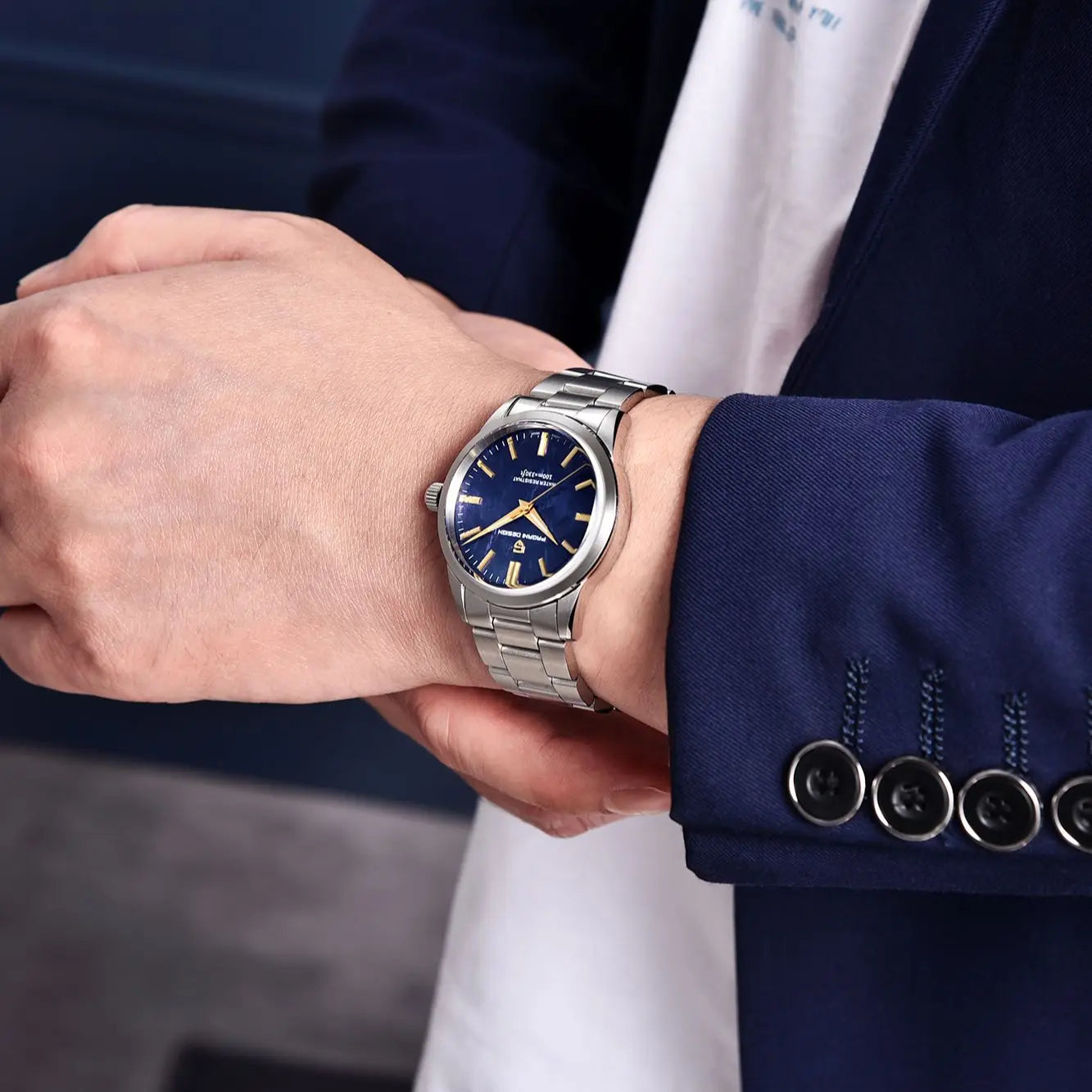 PAGANI DESIGN Quartz Watch For Men Ultra Thin Stainless Steel