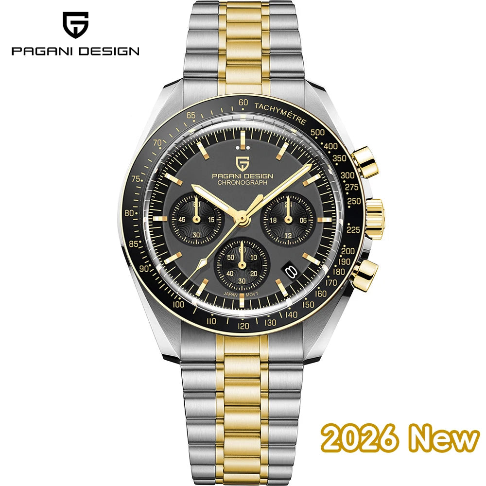 Pagani Design PD1701 Men's Sport Chronograph Quartz Watch 100M