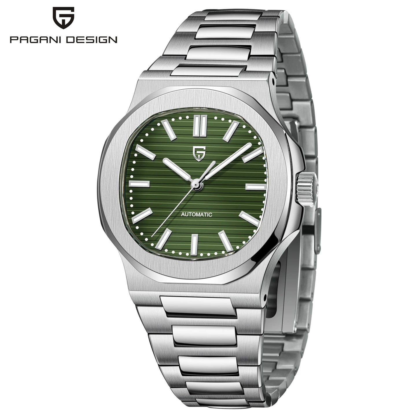 PAGANI DESIGN Automatic Watch For Men Stainless Steel Sports Luxury