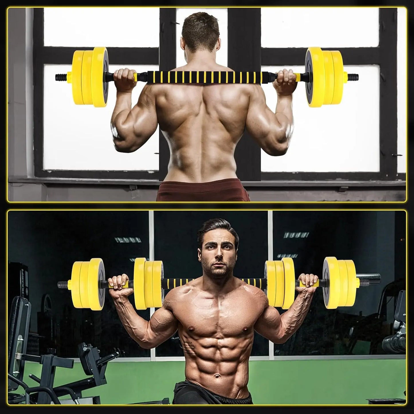 HiMISS 2in1 Adjustable Dumbbell Set For Home Gym And Training
