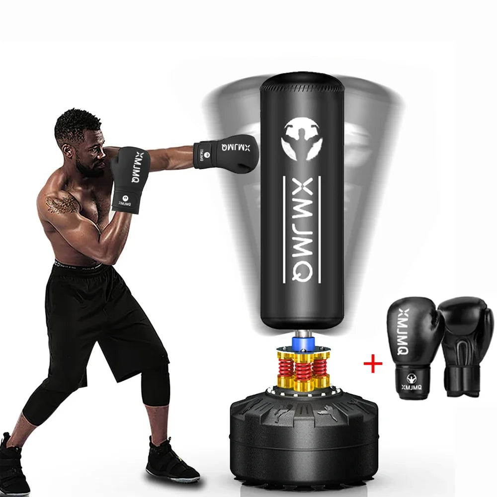 LEKARO Standing Boxing Post With Gloves For Home Training