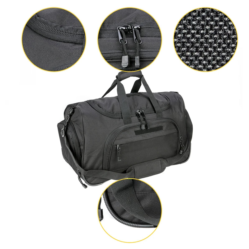 LQARMY Waterproof Gym Bag Military Tactical Duffle For Travel