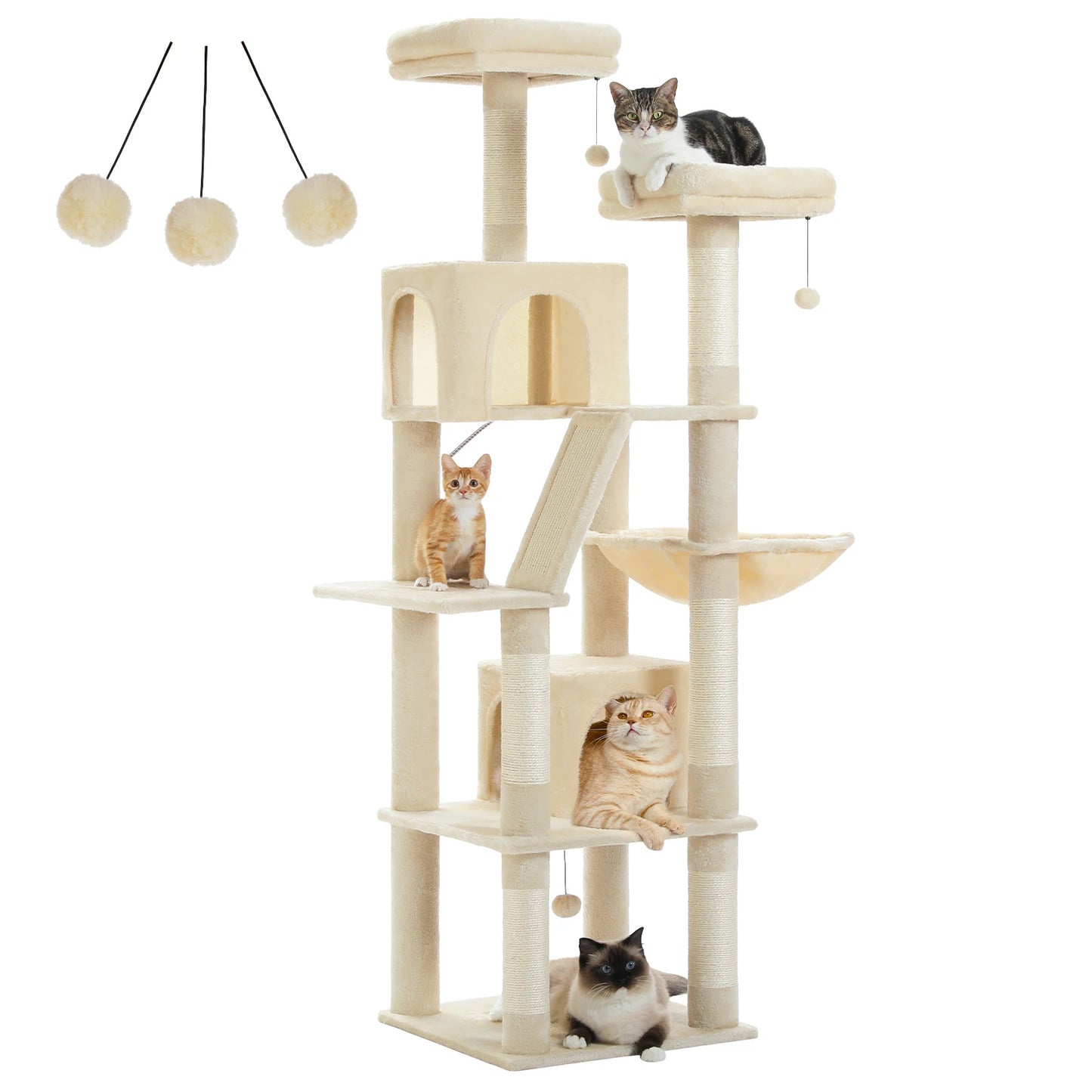PAWZ Road Cat Tree Tower For Indoor Cats Multi Level