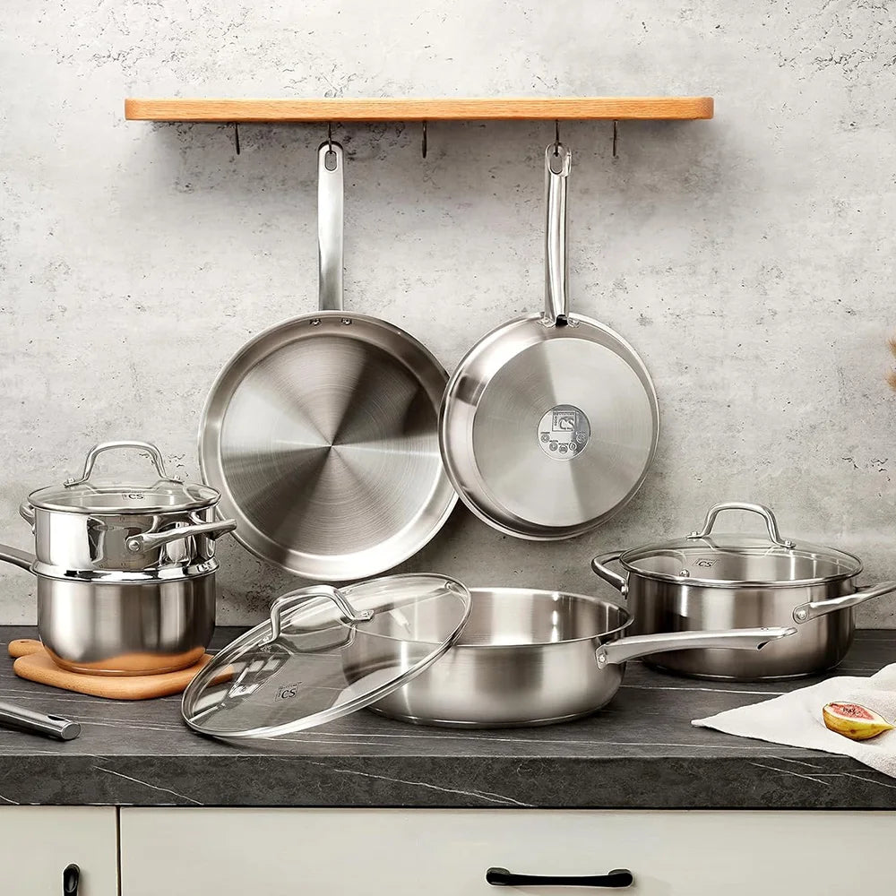 KOCH SYSTEME CS All Stoves Compatible Stainless Steel Cookware Set