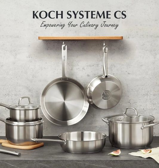 KOCH SYSTEME CS 10-Piece Stainless Steel Induction Cookware Set
