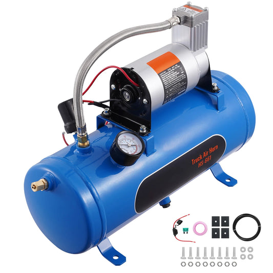 SucceBuy 12V Air Compressor With Tank For Train Horns