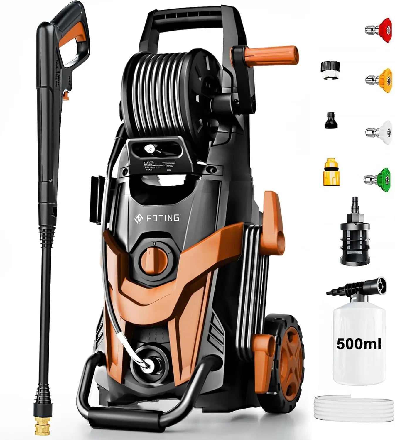 FF FOTING 4800 PSI Pressure Washer With Foam Cannon Nozzles
