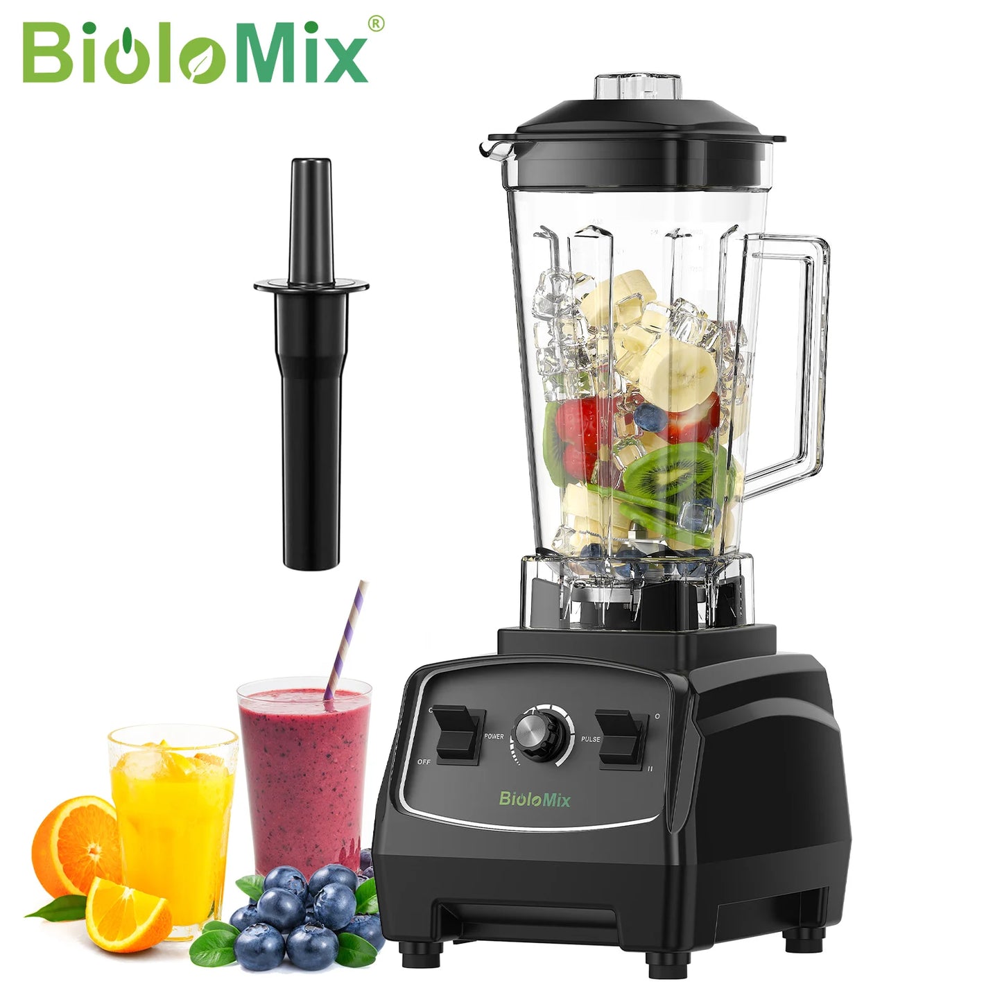 Biolomix BPA Free 3HP 2200W Heavy Duty Blender Mixer