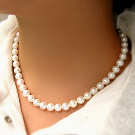 Elegant Pearl Choker Necklace For Women And Men Wedding