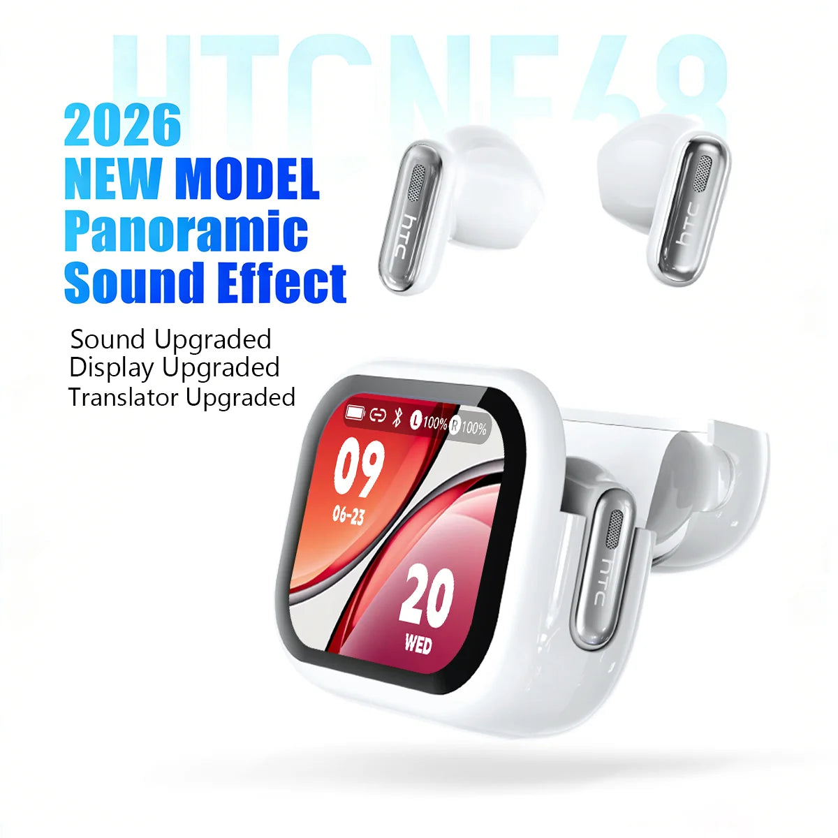 HTC NE68 Wireless Earphones Bluetooth Earbuds With Active Noise Cancellation